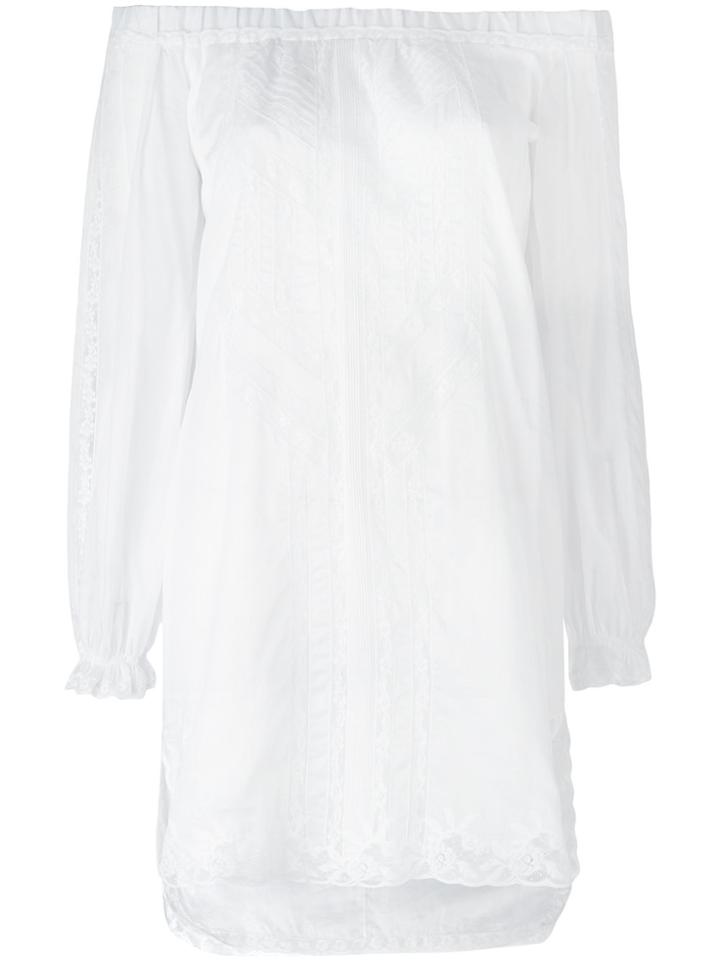 Ermanno Scervino Off The Shoulder Dress - White