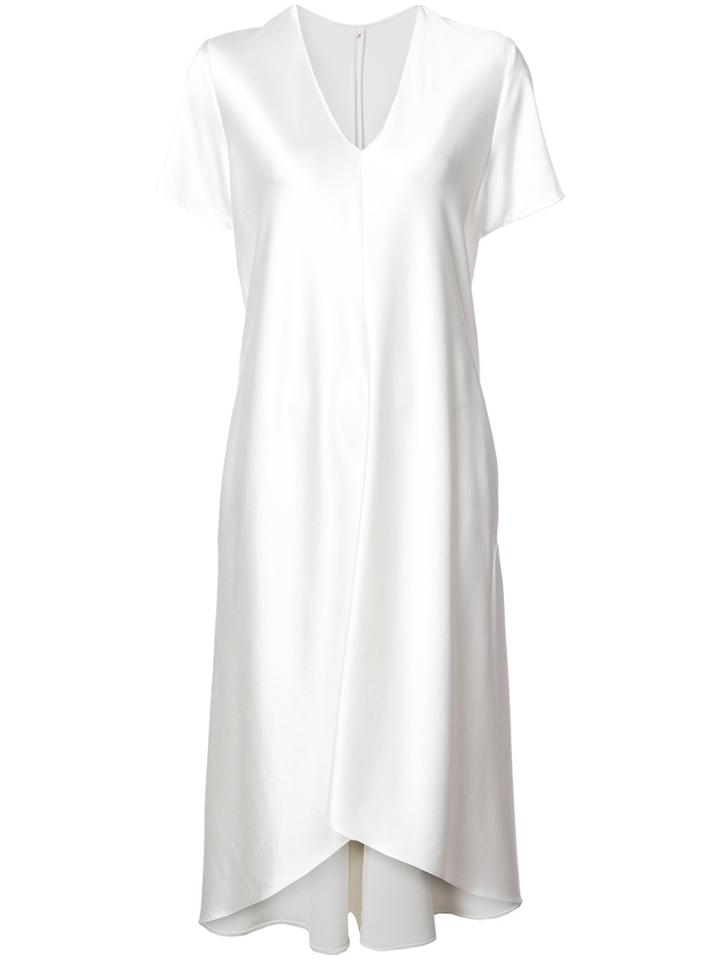 Peter Cohen Curved Hem Dress - White