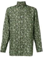 Lardini Floral Button-up Shirt - Green