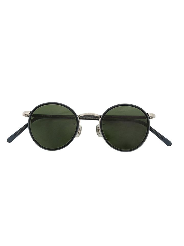 Hakusan Round Shaped Sunglasses - Black