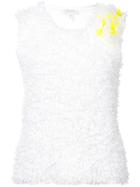 Delpozo Embroidered Knit Tank Top - White