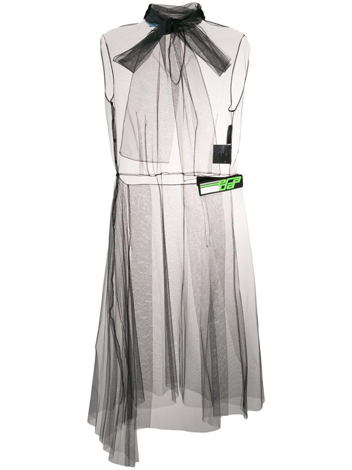 Prada Sheer Tulle Dress - Black
