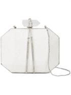 Marchesa Beaded Clutch Bag - White
