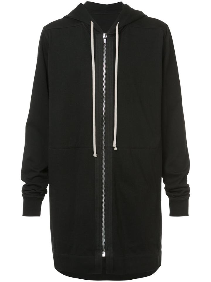 Rick Owens - Long Length Hoodie - Men - Cotton - 50, Black, Cotton