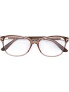 Tom Ford Eyewear Square Frame Glasses - Nude & Neutrals