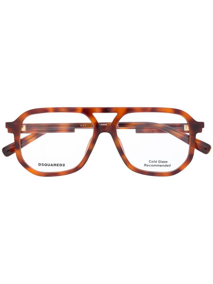 Dsquared2 Eyewear Oversized Glasses - Brown