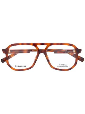 Dsquared2 Eyewear Oversized Glasses - Brown
