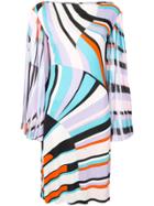 Emilio Pucci Shell Print Pleated Dress - Purple