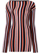 Jacquemus Striped Knitted Mini Dress, Women's, Size: 36, Black, Wool