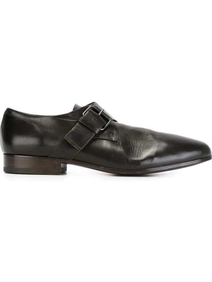 Marsèll Monk Strap Shoes, Men's, Size: 6, Black, Leather
