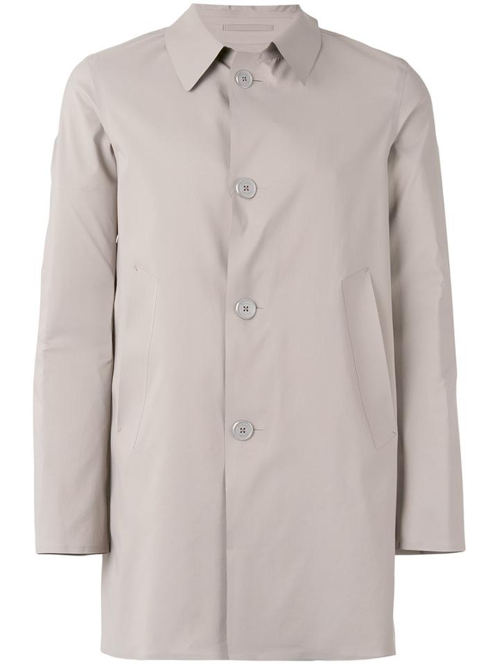 Herno - Single Breasted Jacket - Men - Polyamide - 52, Grey, Polyamide