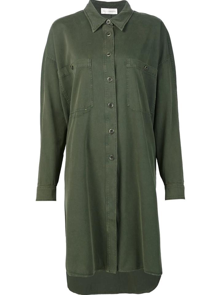 Faith Connexion Long Shirt, Women's, Size: 40, Green, Cotton