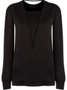 Reinaldo Lourenço Overlay Square Neck Blouse