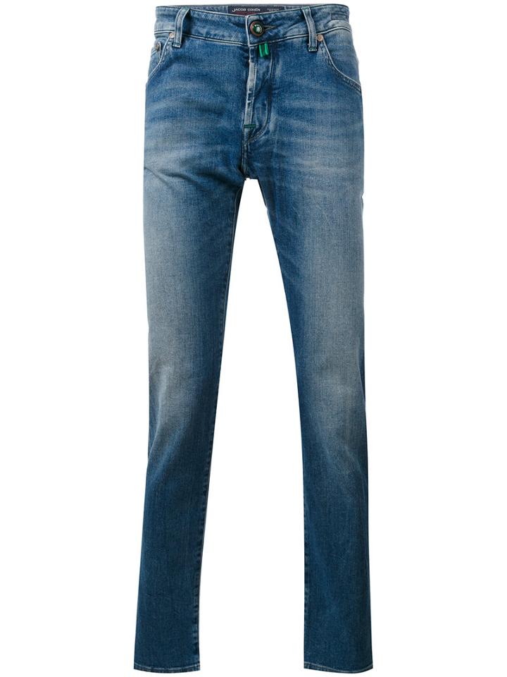 Jacob Cohen - Denim Slim-fit Jeans - Men - Cotton/spandex/elastane - 32, Blue, Cotton/spandex/elastane