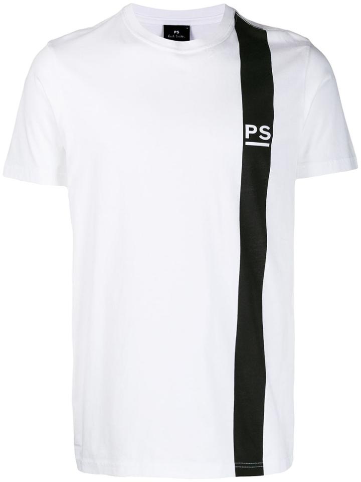 Paul Smith Logo Contrast T-shirt - White