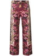 F.r.s For Restless Sleepers Baroque Floral Print Cropped Trousers -