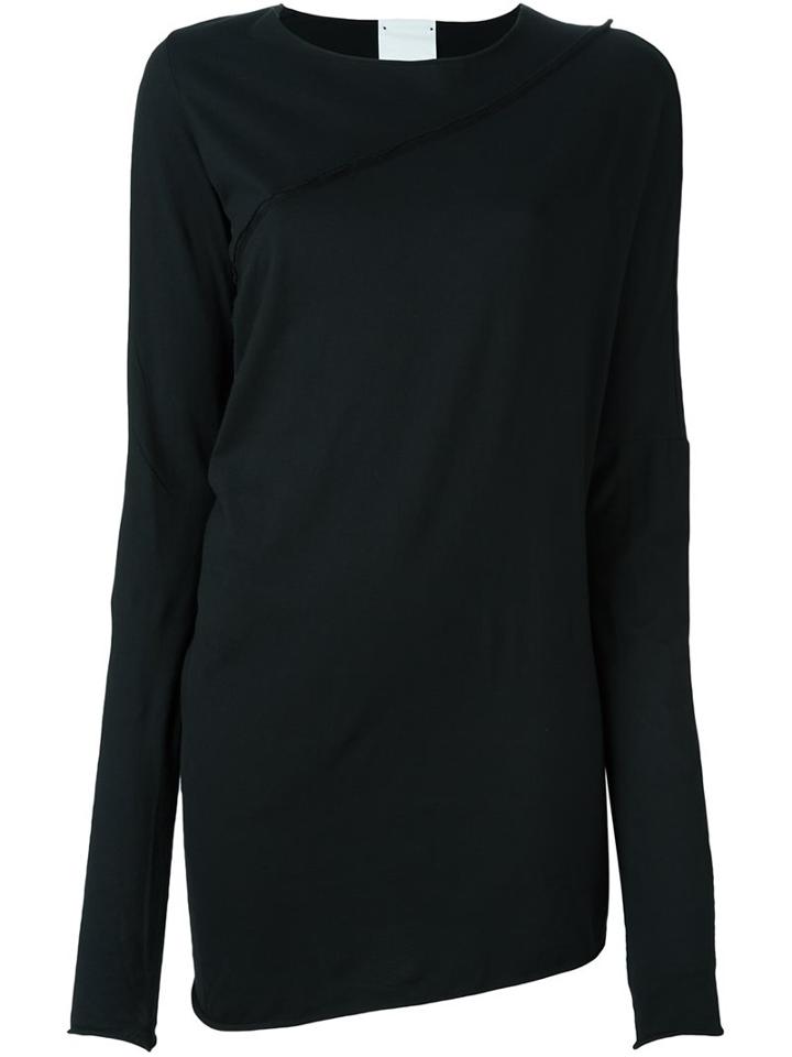 Lost & Found Rooms Asymmetric T-shirt, Women's, Size: Xs, Black, Cotton