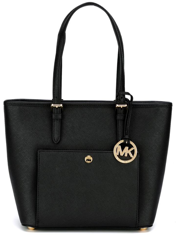 Michael Michael Kors Medium 'jet Set' Top Zip Tote - Black