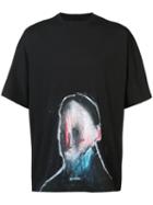 Icosae Head 111 Print T-shirt, Men's, Size: Small, Black, Cotton