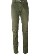 P.a.r.o.s.h. Slim Fit Trousers, Women's, Size: Small, Green, Cotton/spandex/elastane