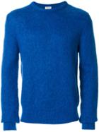 Saint Laurent - Fuzzy-knit Sweater - Men - Polyamide/mohair/wool - M, Blue, Polyamide/mohair/wool