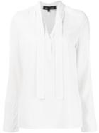 Proenza Schouler V-neck Blouse, Women's, Size: 8, White, Acetate/viscose