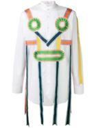 Walter Van Beirendonck Ribbon Applique Shirt - White