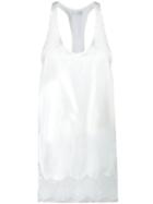 Faith Connexion - Lace Hem Blouse - Women - Silk/polyamide - M, White, Silk/polyamide