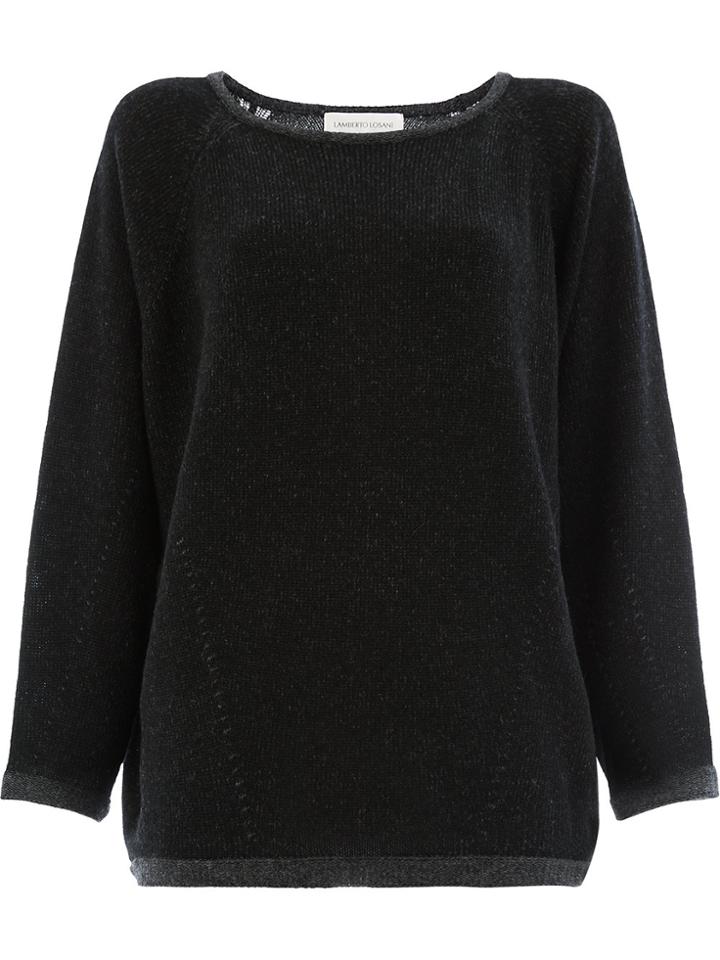 Lamberto Losani Loose Fit Jumper - Black