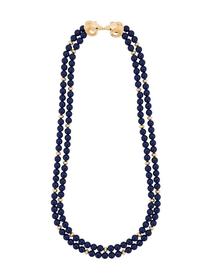 Susan Caplan Vintage 1980s Vintage Kenneth Jay Lane Lapiz Necklace -