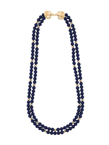 Susan Caplan Vintage 1980s Vintage Kenneth Jay Lane Lapiz Necklace -