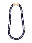 Susan Caplan Vintage 1980s Vintage Kenneth Jay Lane Lapiz Necklace -