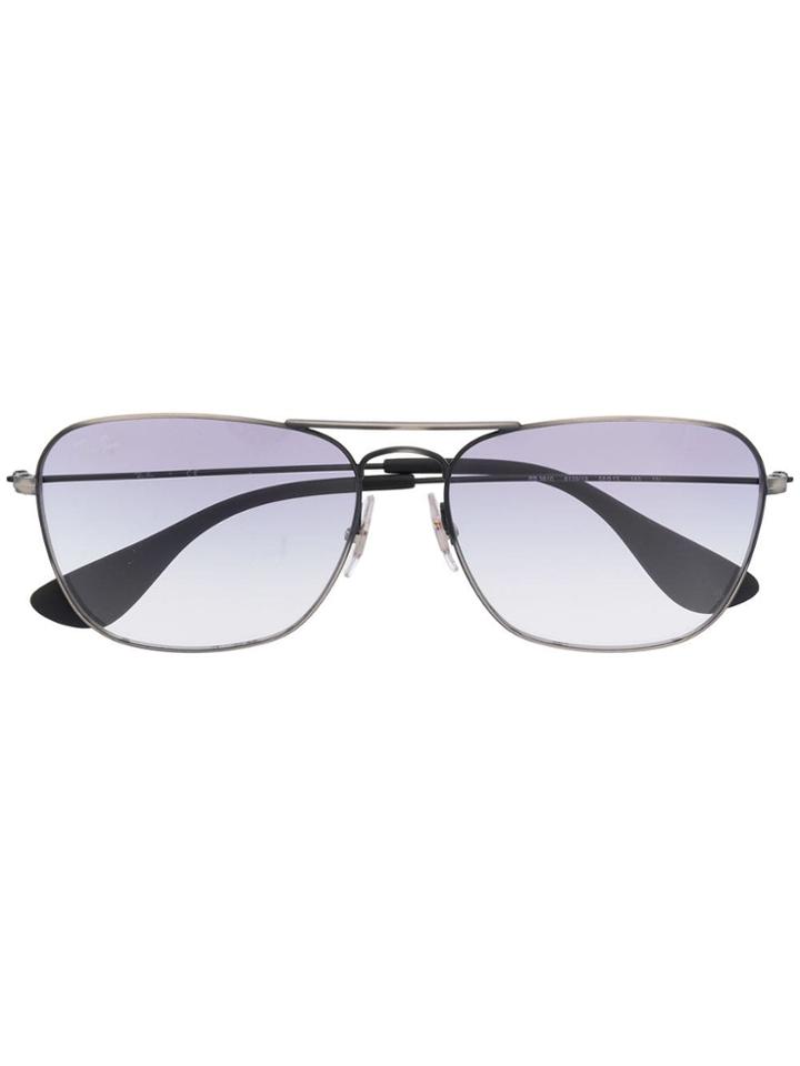 Ray-ban Square Frame Sunglasses - Silver