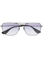 Ray-ban Square Frame Sunglasses - Silver