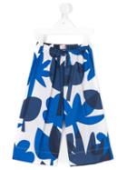 Il Gufo Floral Print Trousers, Toddler Boy's, Size: 5 Yrs, White