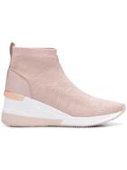 Michael Michael Kors Sock-like Sneaker Boots - Pink & Purple