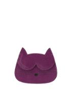 Sarah Chofakian Cat Card-holder - Purple