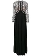 Self-portrait Cutout Guipure Maxi Dress - Black