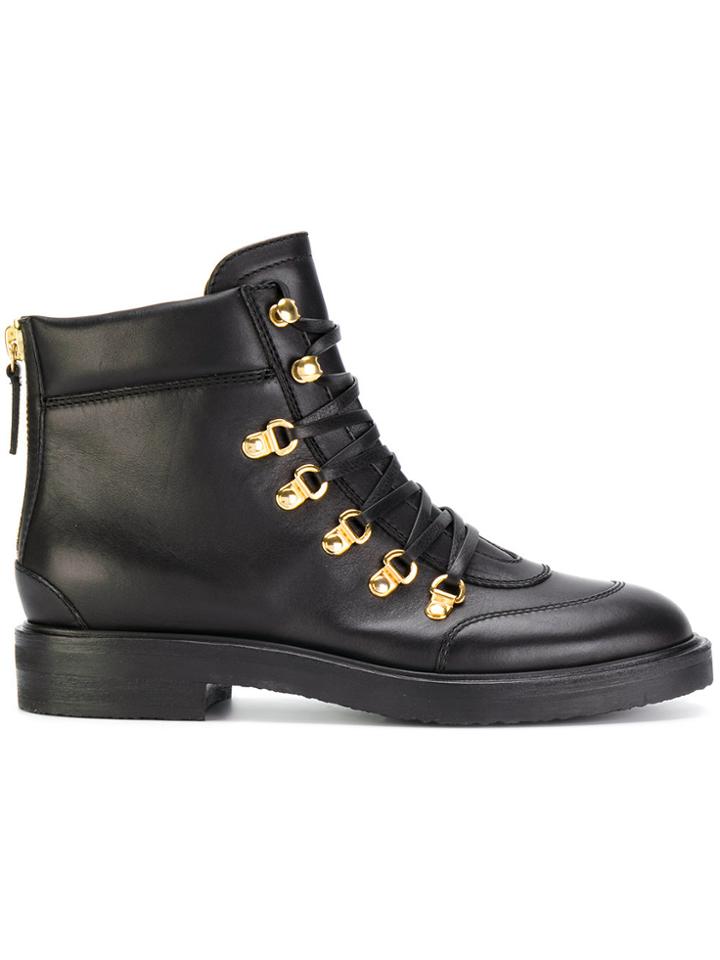 Casadei Lace-up Boots - Black