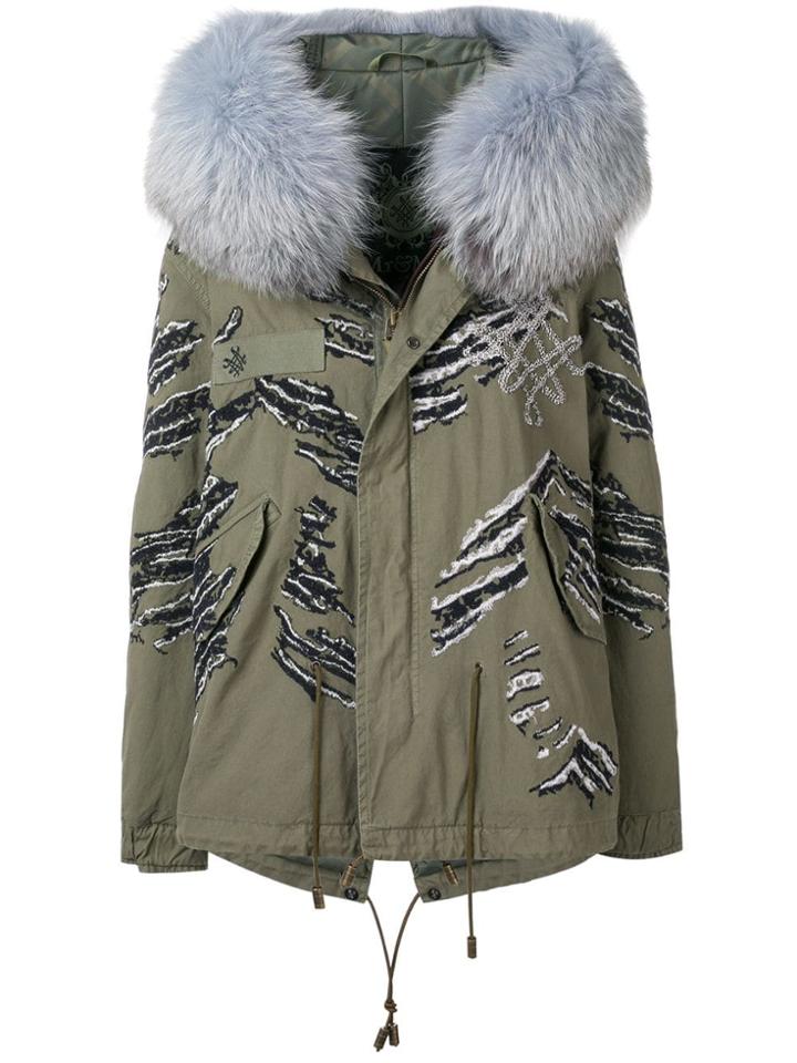 Mr & Mrs Italy Hooded Zipped Coat - Green