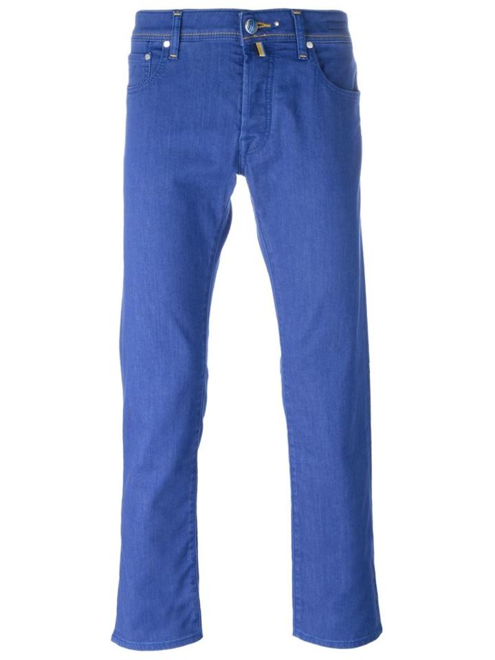 Jacob Cohen Slim Fit Jeans, Men's, Size: 35, Blue, Cotton/polyester/spandex/elastane