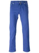 Jacob Cohen Slim Fit Jeans, Men's, Size: 35, Blue, Cotton/polyester/spandex/elastane