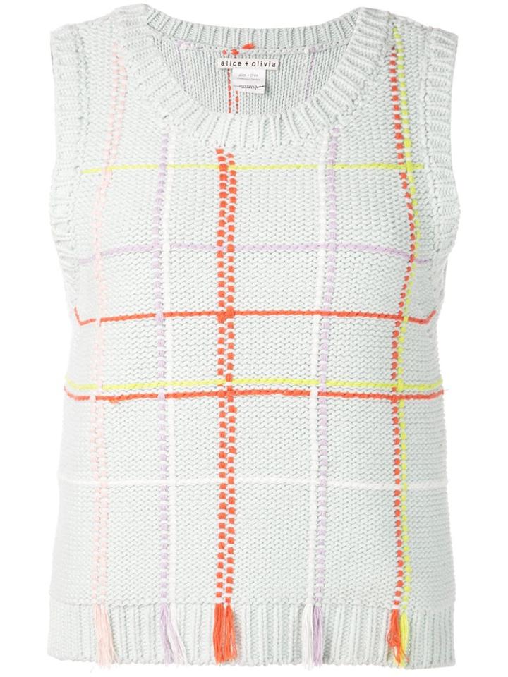 Alice+olivia Rosalina Knitted Top - Green
