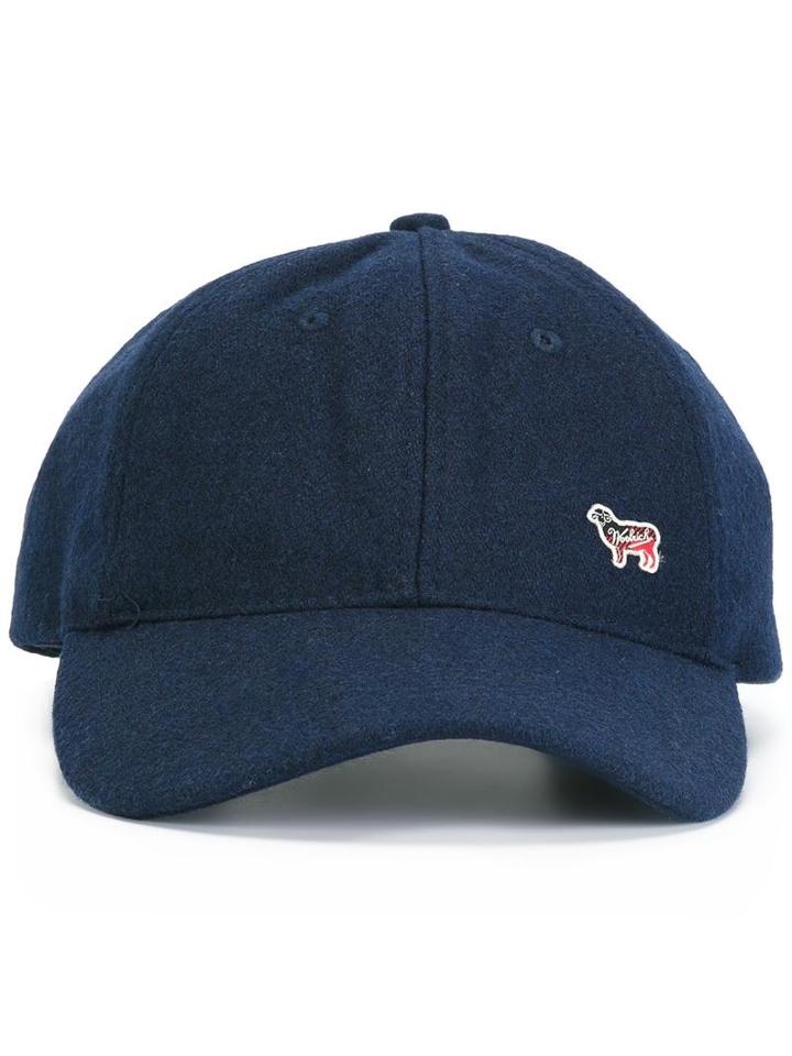 Woolrich Baseball Cap, Men's, Blue, Viscose/wool/cotton