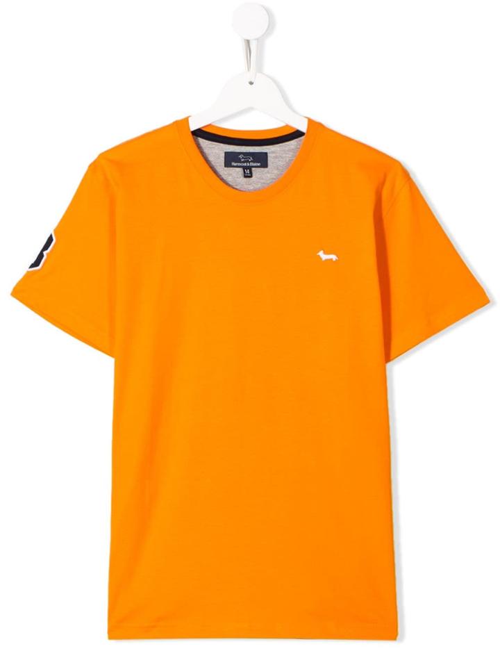 Harmont & Blaine Junior Teen Number Patch T-shirt - Orange