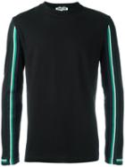 Mcq Alexander Mcqueen Stripe Detail Longsleeved T-shirt, Men's, Size: Large, Black, Cotton