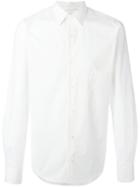 Lemaire Classic Long Sleeve Shirt, Men's, Size: 46, White, Cotton