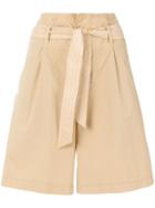 Barena Tie Waist Shorts - Brown