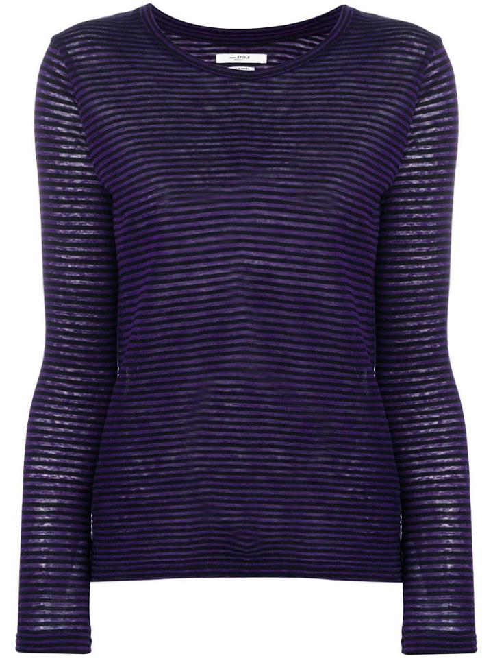 Isabel Marant Étoile Longsleeved Striped T-shirt - Black
