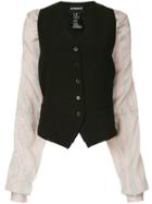 Ann Demeulemeester Padded Waistcoat Style Jacket - Black